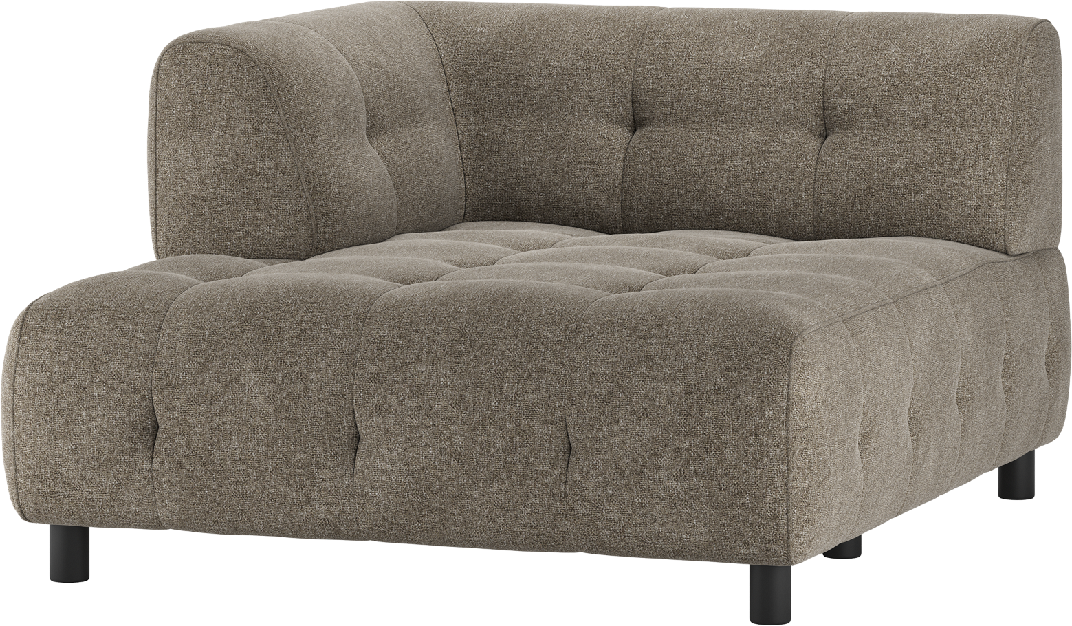Modulær Sofa Woood Louis med Venstre Chaiselong - Grøn