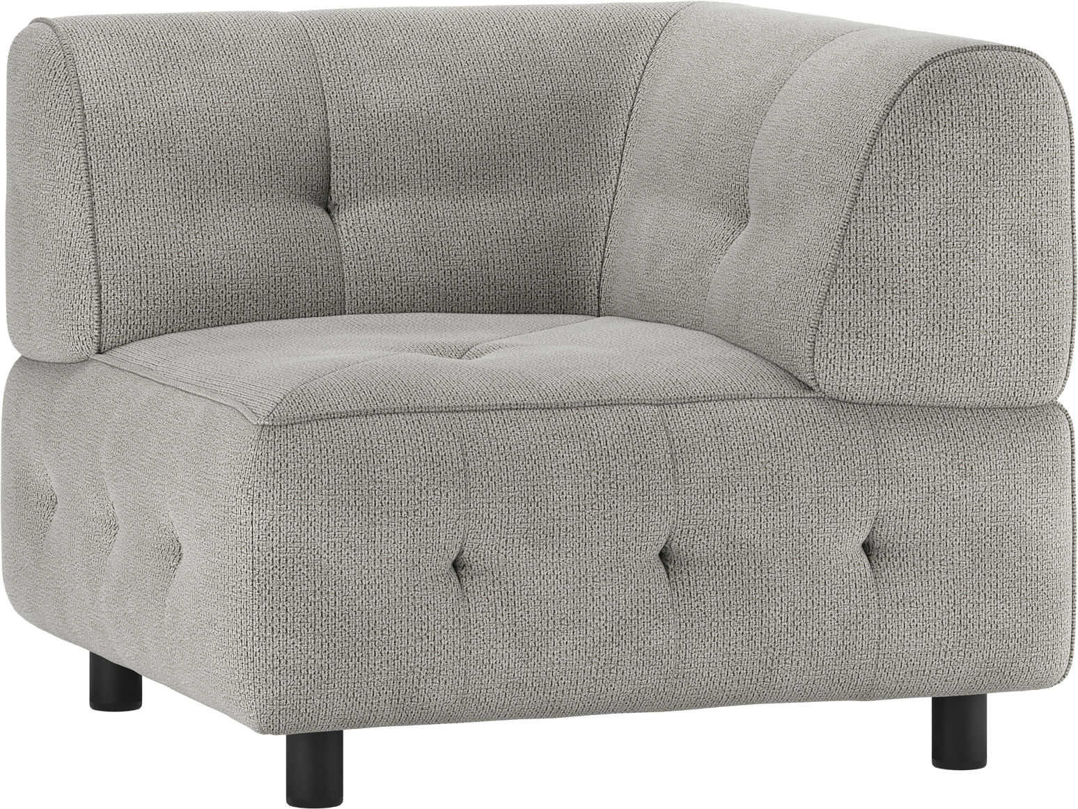Modulære Sofa Hjørneelement Woood Louis Lysegrøn Chenille
