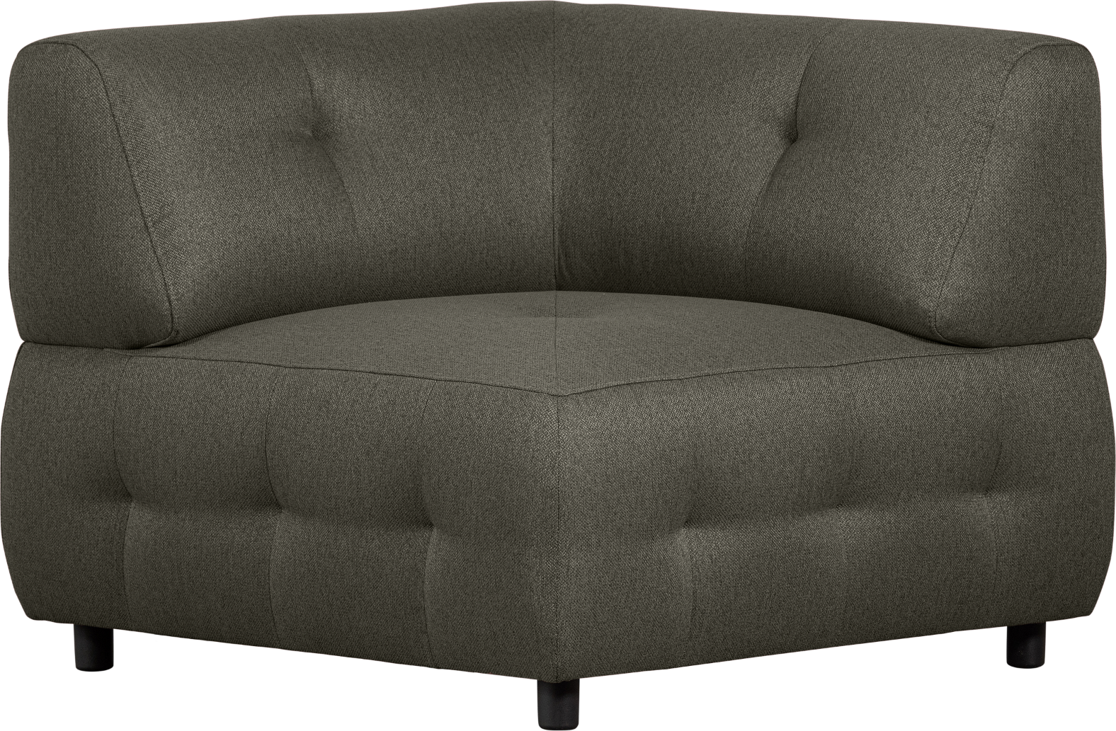 Modulært Hjørneelement Sofa Woood Louis i Grøn Vævning