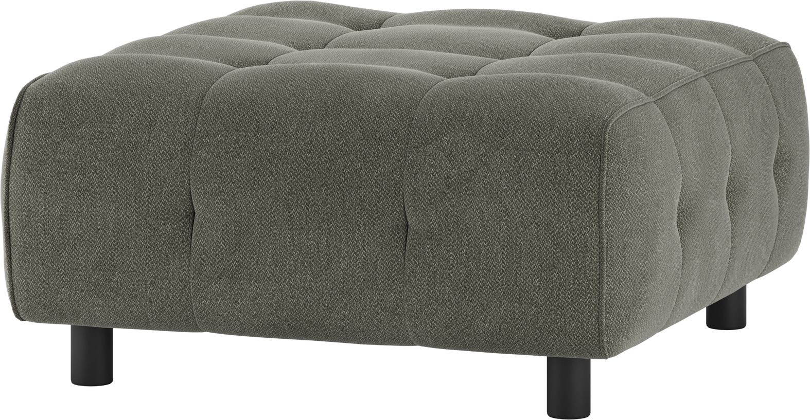 Modulær Sofa Skammel Woood Louis Puf Grøn Vævet Polyester 9090
