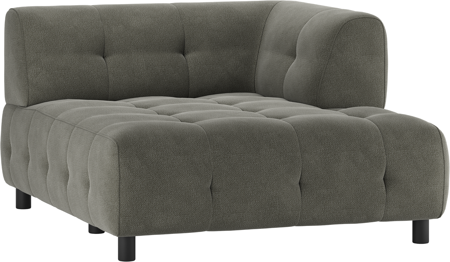 Modulær Sofa Woood Louis med Chaiselong - Grøn