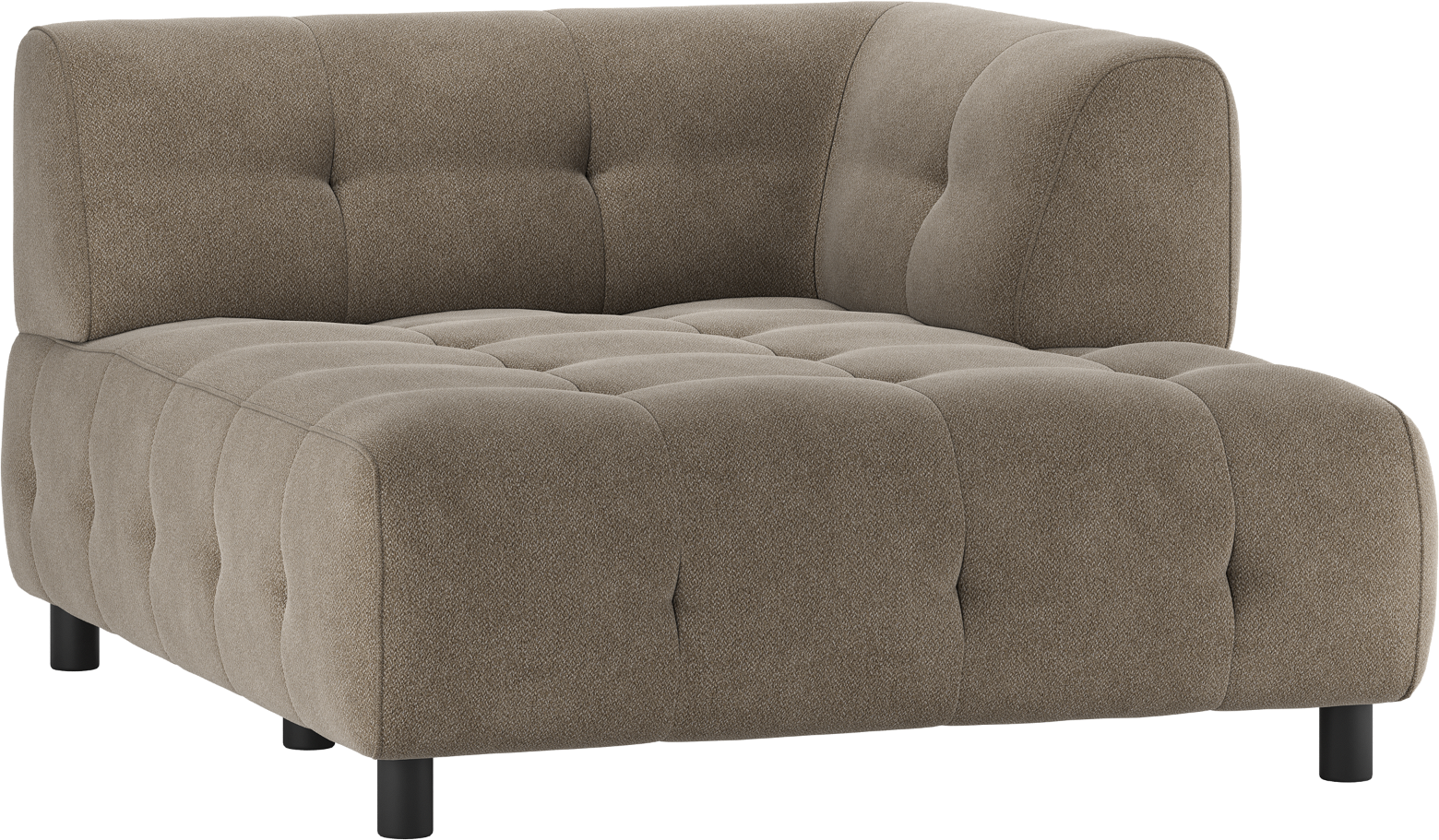 Modulær Sofa Woood Louis Chaiselong Højre - Lysegrøn Elegance
