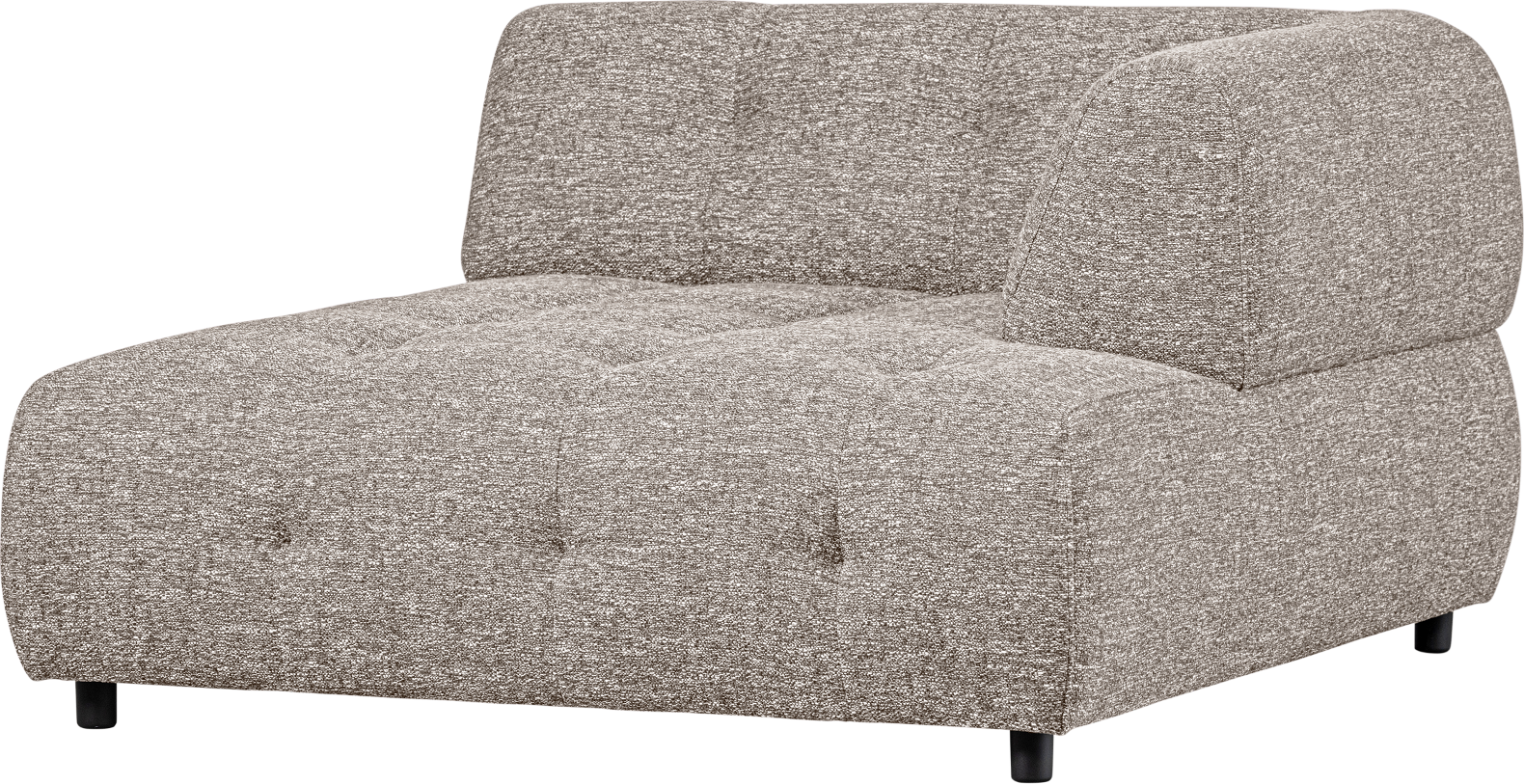 Modulær Sofa Woood Louis med Højre Chaiselong - Lysegrå