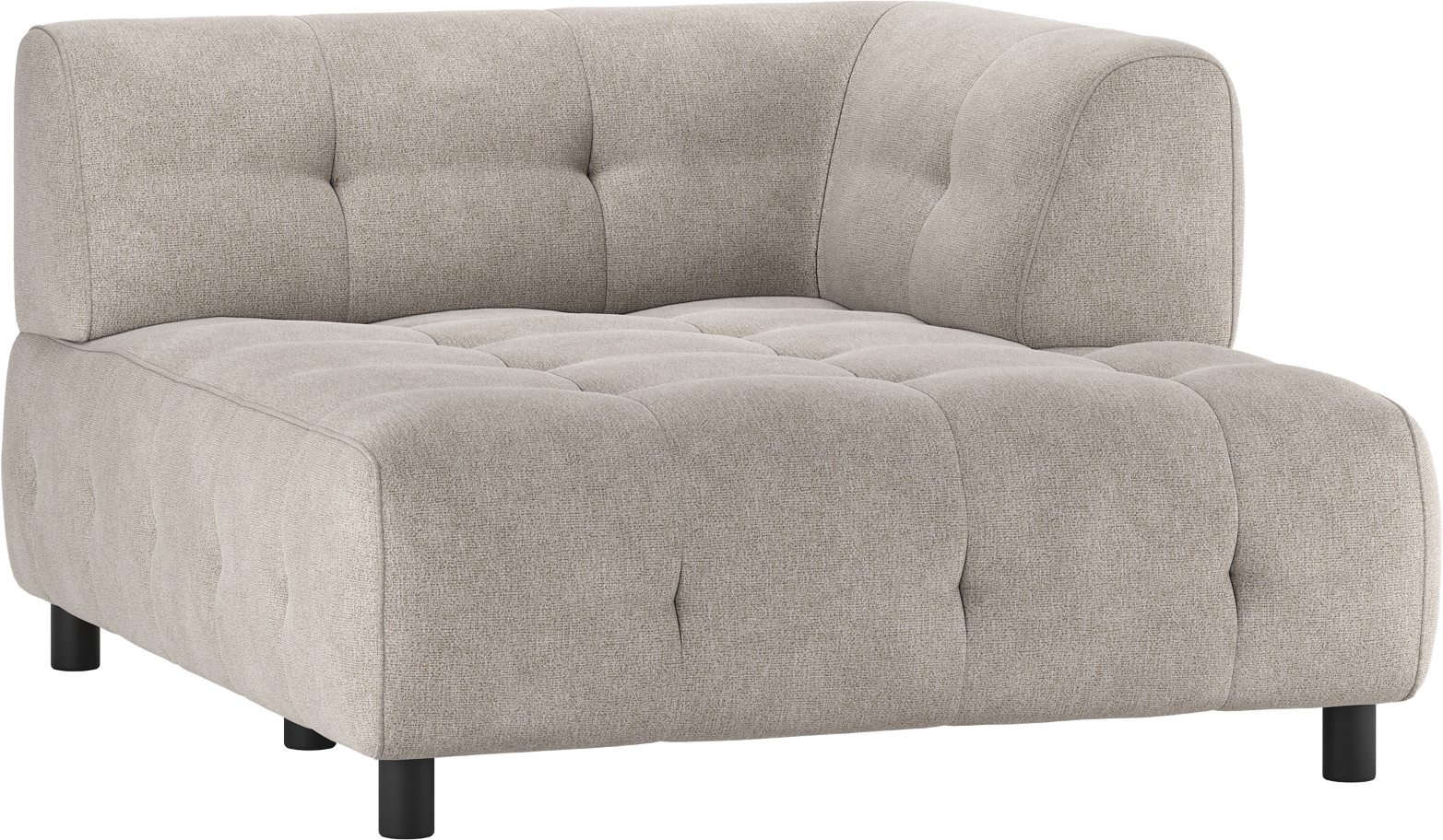 Modulær Sofa Woood Louis med Chaiselong - Lysegrøn Elegance