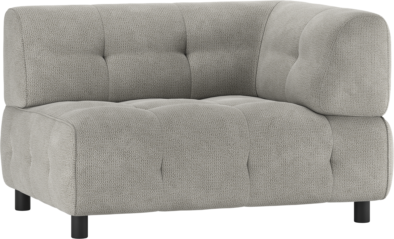 Modulær Sofa Woood Louis Pers Lysegrøn Chenille Højre Armlæn