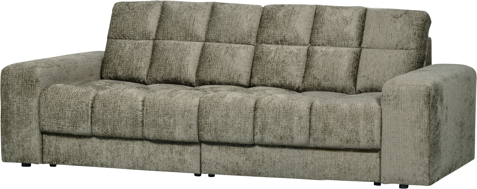 Luksus 2-personers sofa i frostvelour fra Woood - Stilfuld komfort