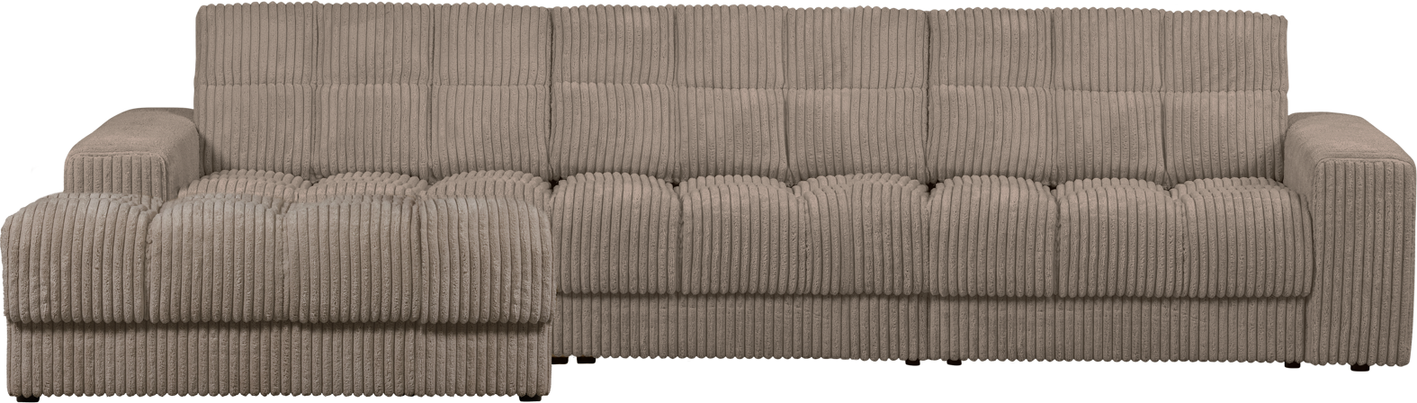 Elegant Venstrevendt Fløjls Chaiselong Sofa fra Woood