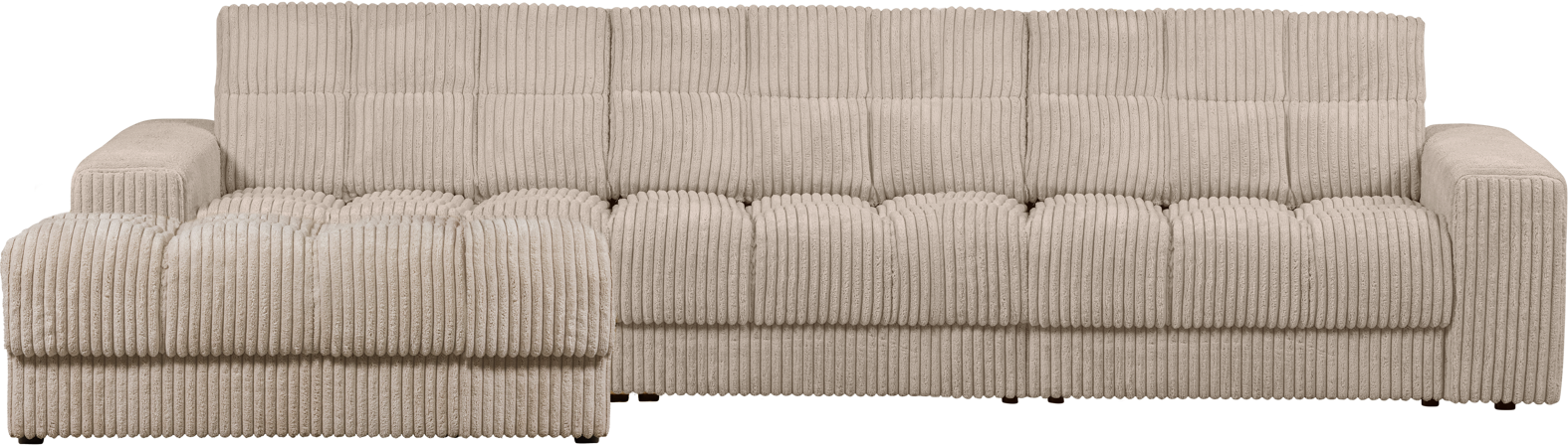 Elegant Venstrevendt Fløjl Chaiselong Sofa fra WOOOD