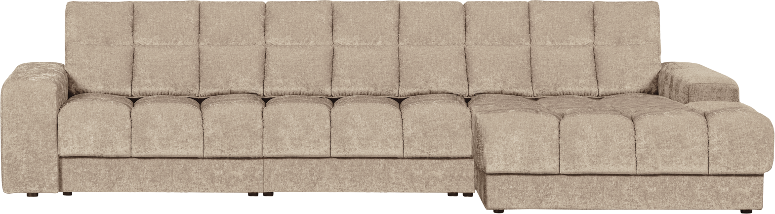 Chaiselong Sofa Woood Second Date – Højrevendt Nougat