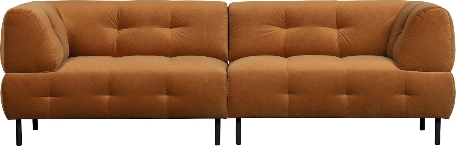 WOOOD Exclusives Lloyd 4-personers sofa i lysebrun fløjl