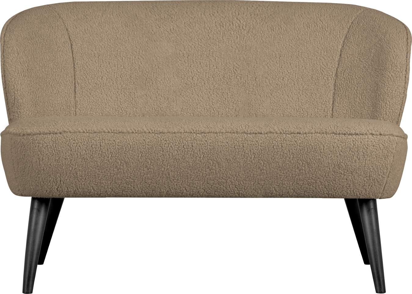 Elegant sandfarvet teddy-sofa til 2 personer fra WOOOD