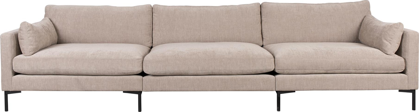 Elegant 4-personers sofa i stenlysgrå fra Zuiver