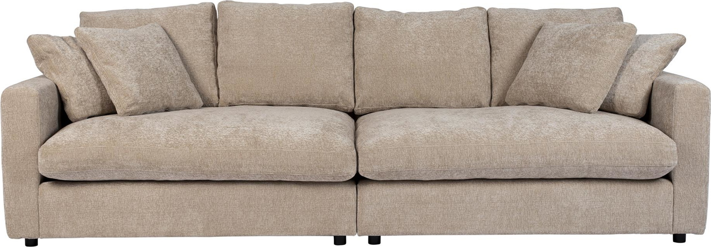 Personers Sofa Zuiver Sense Stengrå Stof 266x113x85 Skum Slidstærk