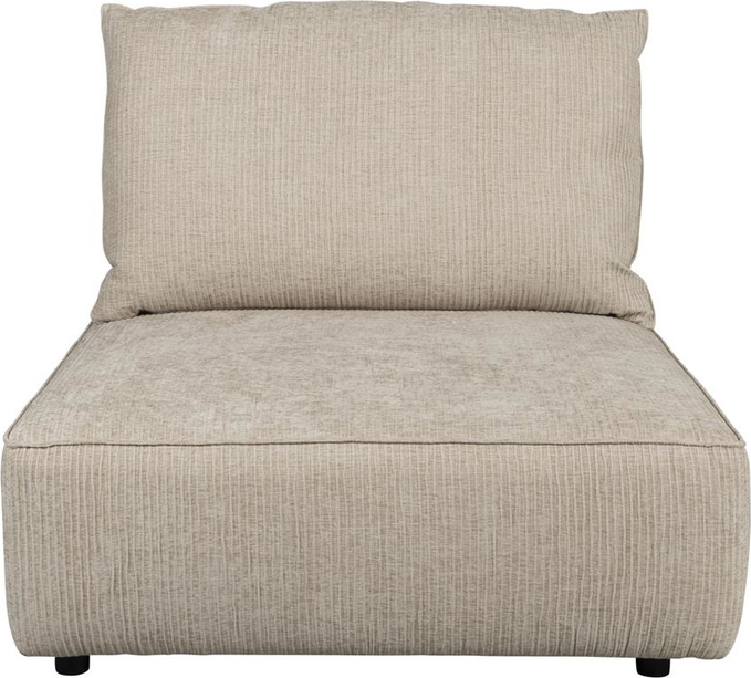 Personers Sofa Loungestol Zuiver Element Hunter Stenlysgrå Stof