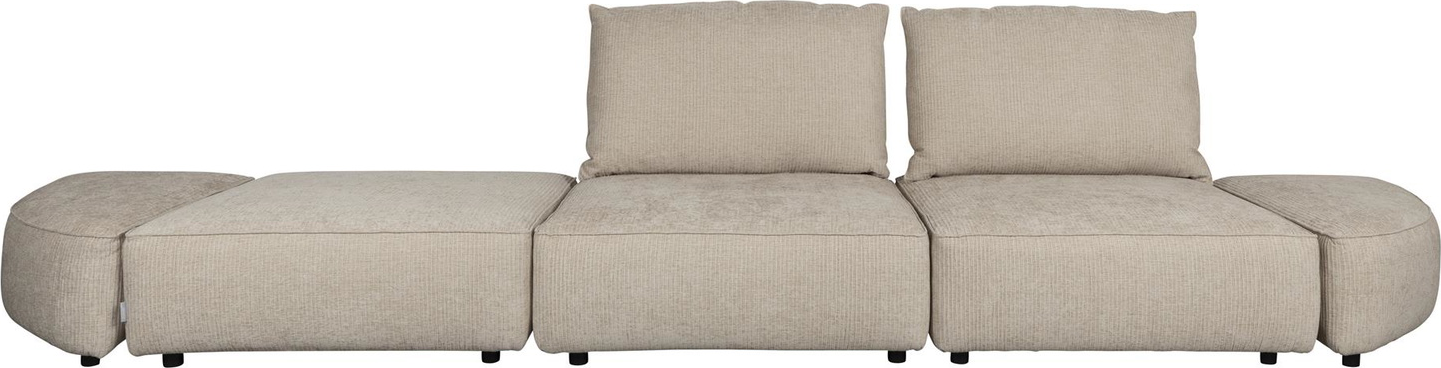 Elegant 4-personers sofa fra Zuiver i stenlysgrå farve