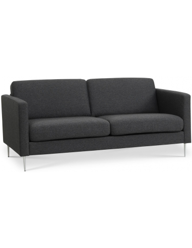 Askset Personers Sofa Polyester B180 D86 Børstet Alugrå Antracit