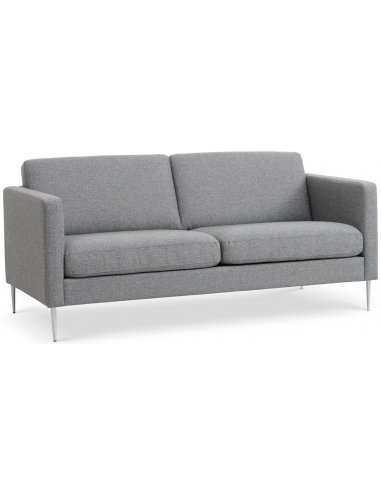 Askset Personers Sofa Polyester B180 D86 Børstet Alugrå Lysegrå