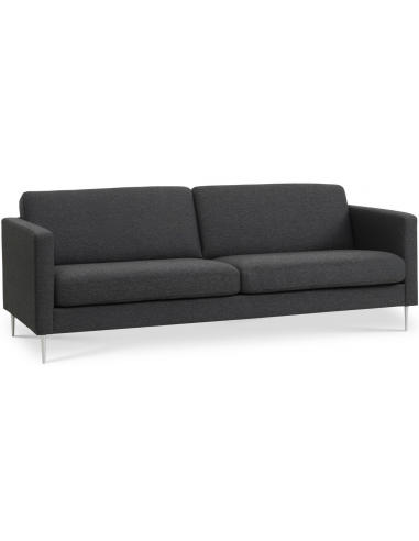 Askset Personers Sofa Polyester B214 D86 Børstet Alugrå Antracit