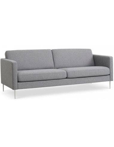 Askset Personers Sofa Polyester B214 D86 Børstet Alugrå Lysegrå