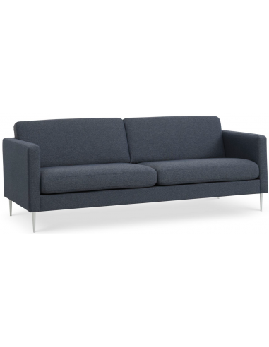 Askset Personers Sofa Polyester B214 D86 Børstet Alugrå Navy