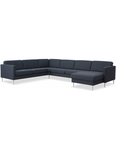 Askset Sofa Polyester B348 D269 Børstet Alugrå Navy