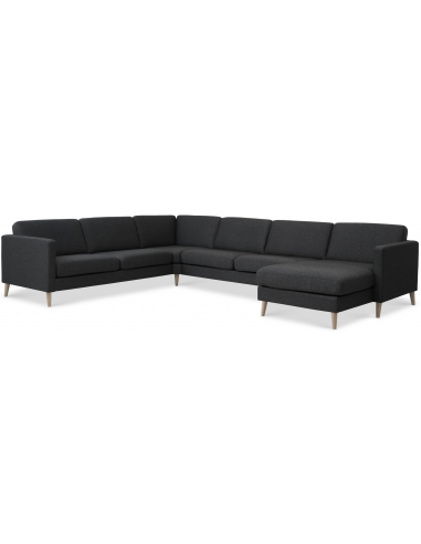 Askset Sofa Polyester B348 D269 Natur Antracit