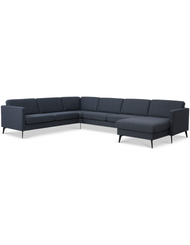 Moderne navyblå U-sofa – Fantastisk tilbud til Black Friday!