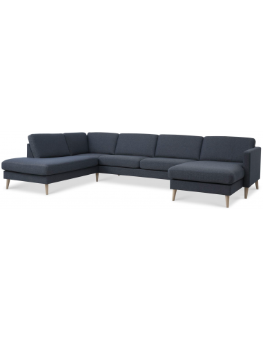 Askset Venstrevendt Sofa Polyester B336 D219 Natur Navy