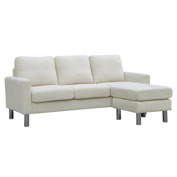 Homeville Atlanta Højre Venstrevendt Stof Beige 186x136x86cm