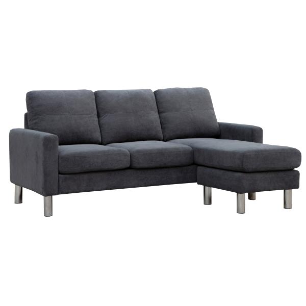 Homeville Atlanta Højre Venstrevendt Stof 186x136x86cm