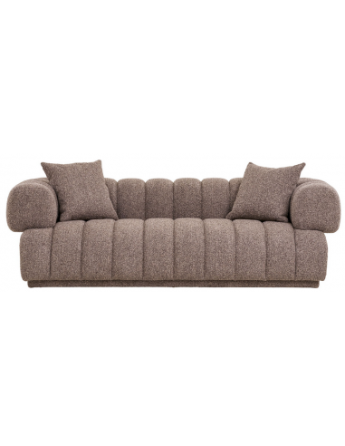 Aura Sofa til 3 personer i brun boucl – Moderne stil