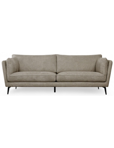 Baria Personers Sofa Metal Polyester B224 Sort Brun