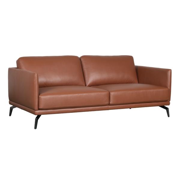 Homeville Buffalo 3-personers sofa i cognaclæder – Elegance til hjemmet