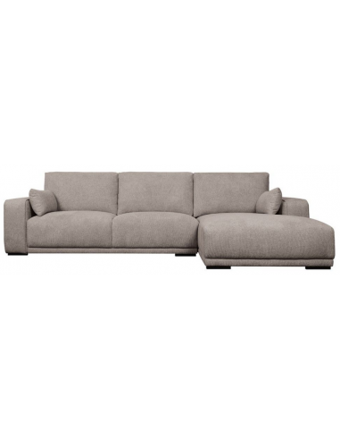 Cali Højrevendt Chaiselong Sofa Træ Polyester 305 173 Sort Brun