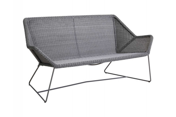 Cane Line Breeze Pers Sofa i Lys Grå til Haven - Udsalg!
