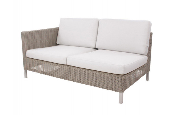 Cane Line Connect Pers Sofa Højre - Taupe til Udendørsbrug