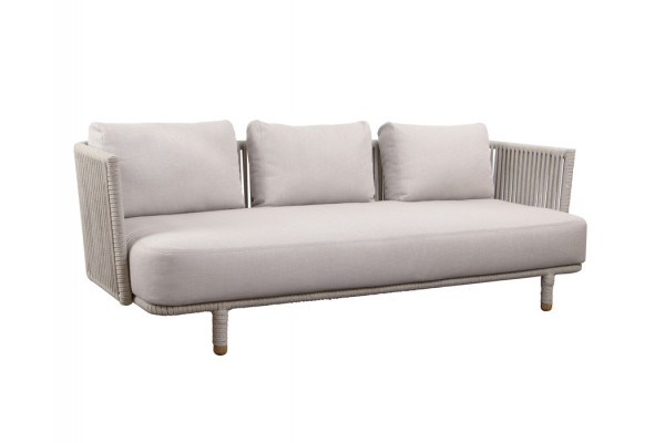 Cane Line Moments 3-personers Sofa med Airtouch Hynder - Sand