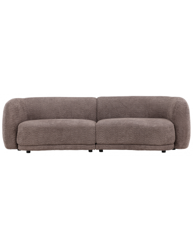 Cielo 3-personers sofa i brun boucl – moderne design til hjemmet