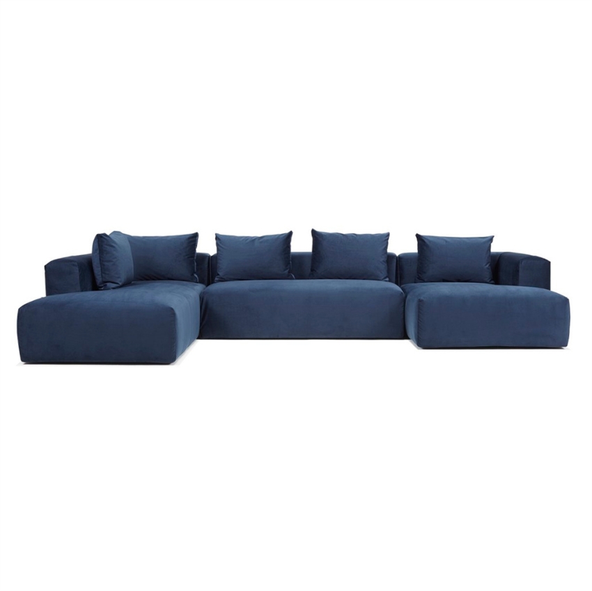 Cozy U-sofa i Blå fra Nordly - Stil og Komfort