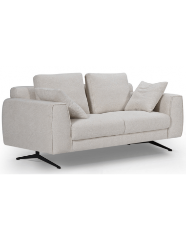 Moderne Detro 2-personers sofa i sort og beige design