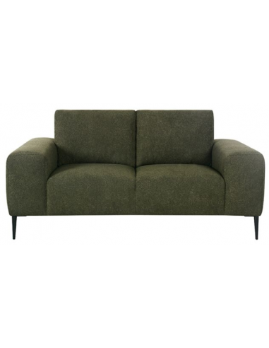 Elegant Ferraro 2-personers sofa i mørkegrøn boucl