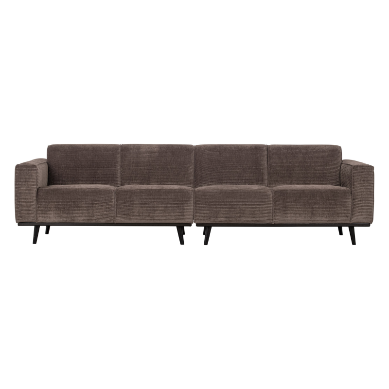 Statement Pers Sofa 280 Flat Rib Taupe