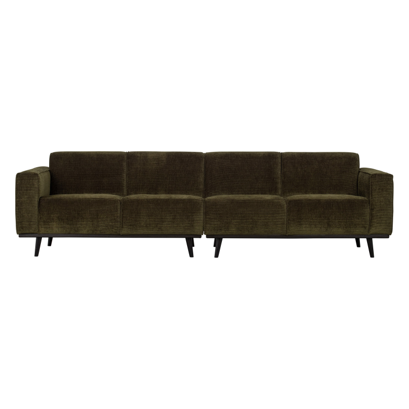 Statement Pers Sofa 280 Flat Rib Warm Green