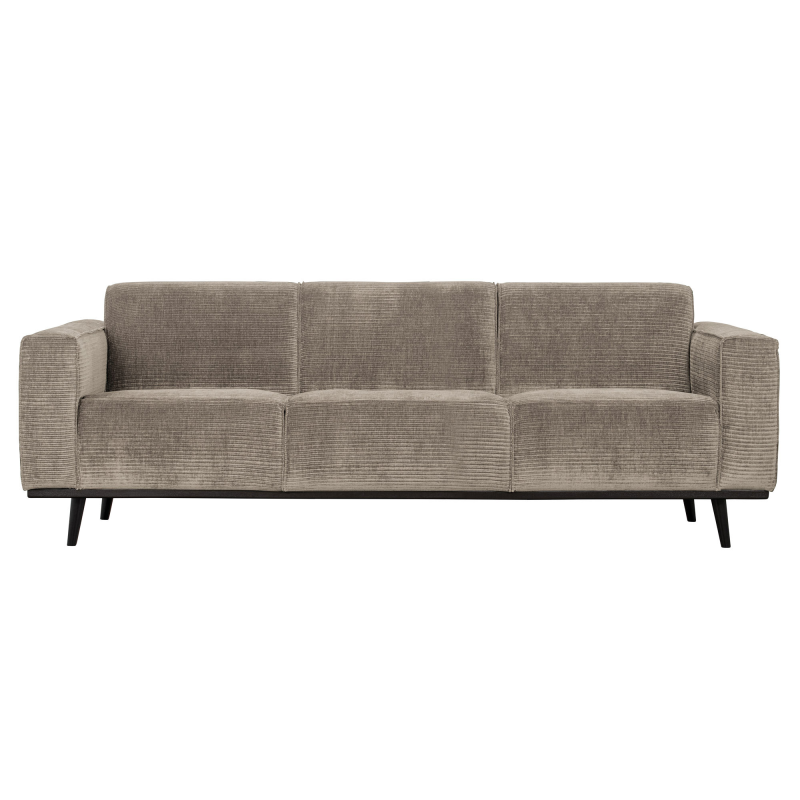 Statement Pers Sofa 230 Flat Rib Clay