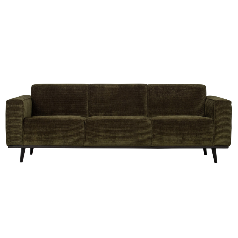Statement Pers Sofa 230 Flat Rib Warm Green