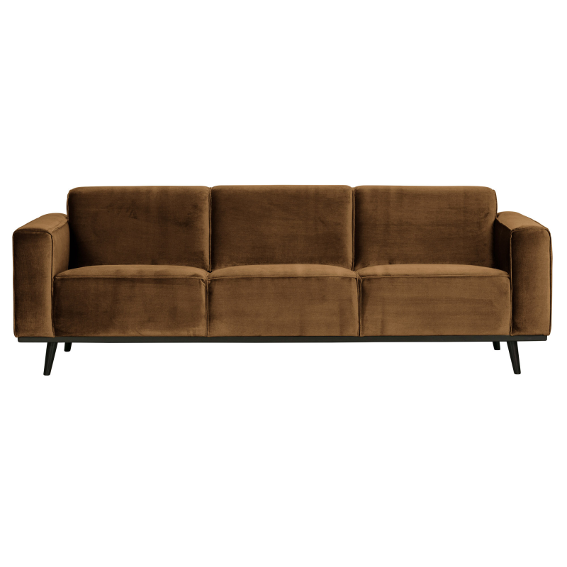 Statement Pers Sofa 230 Velour Honey Yellow