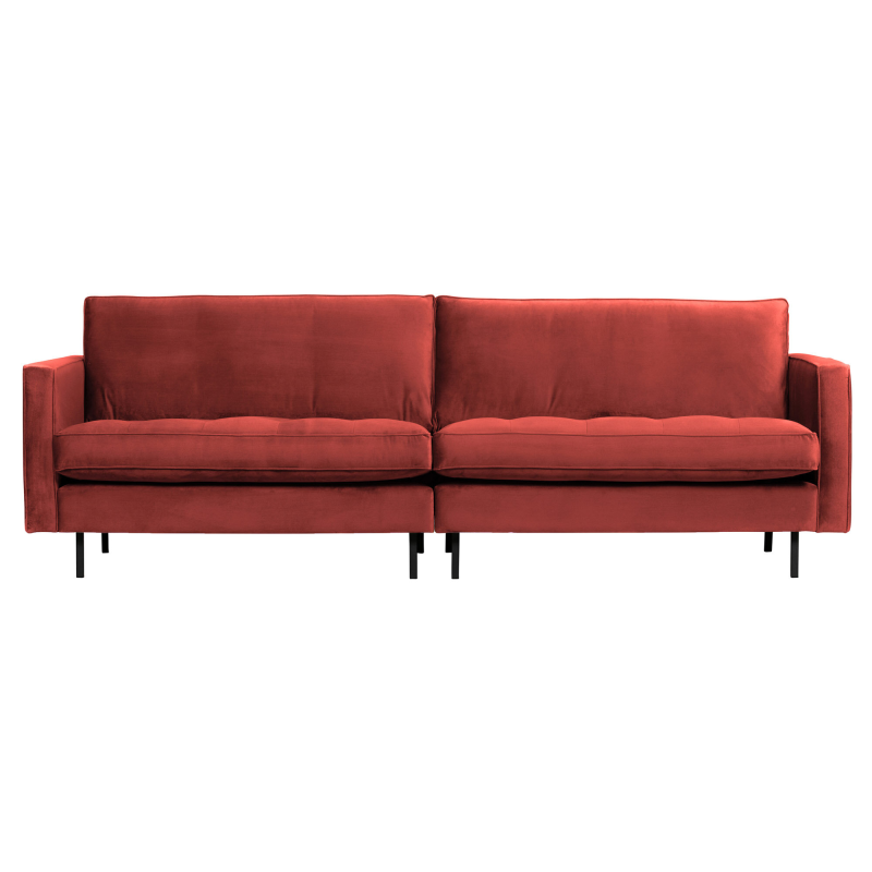 Rodeo Classic Pers Sofa i Chestnut Velour – Elegant Komfort