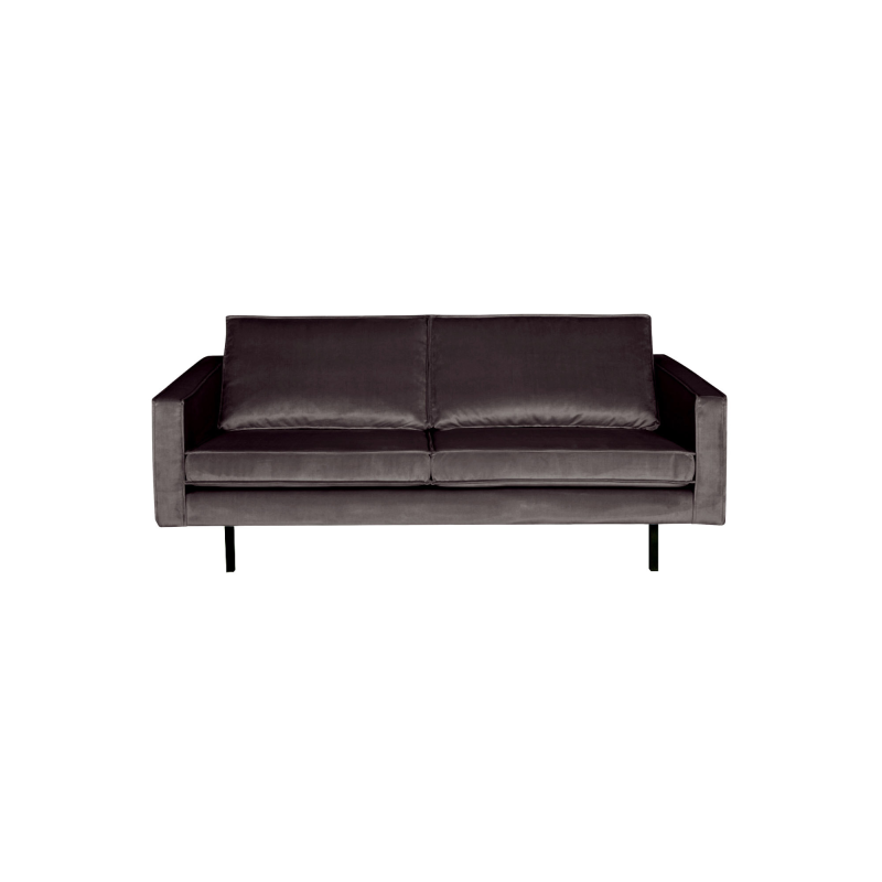 Rodeo Pers Sofa i Anthracite Velour – Elegant Stueindretning