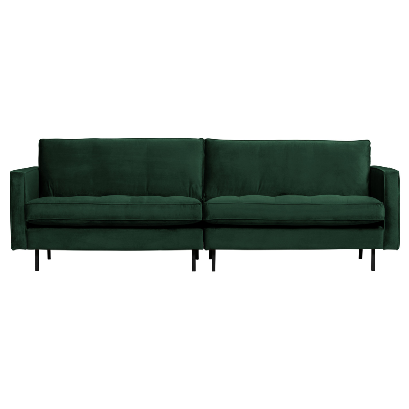 Rodeo Classic Pers Sofa i Skovgrøn Velour - Elegant Komfort