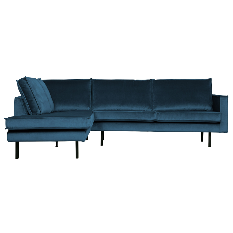 Rodeo Hjørnesofa Venstrevendt Velour Blue